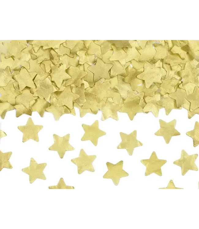 Champagne confettikanon | Gouden sterren | 20 cm