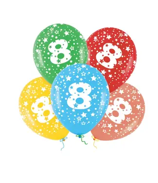 PartyPal Ballonnen 8 | Sterren | 5 stuks