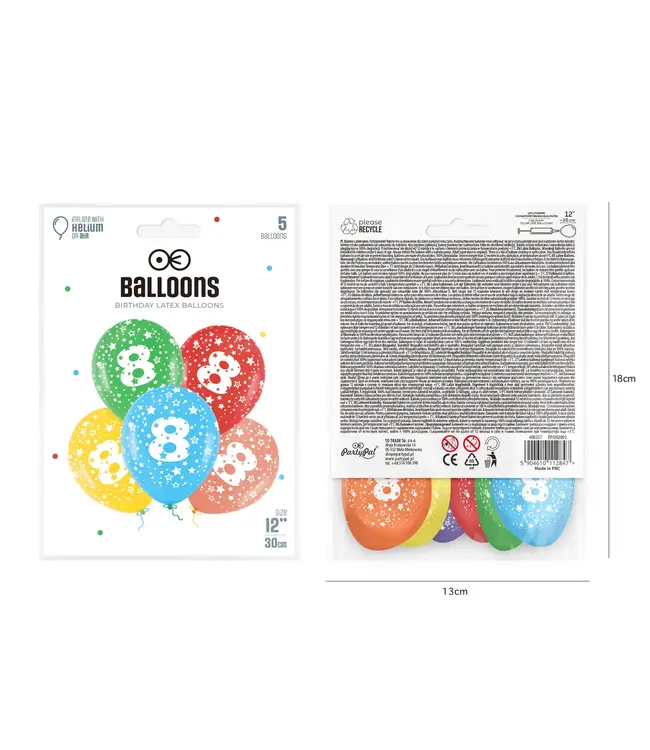 Ballonnen 8 | Sterren | 5 stuks