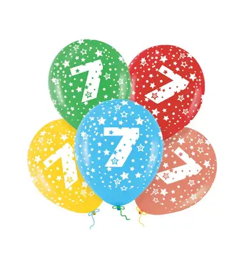 PartyPal Ballonnen 7 | Sterren | 5 stuks