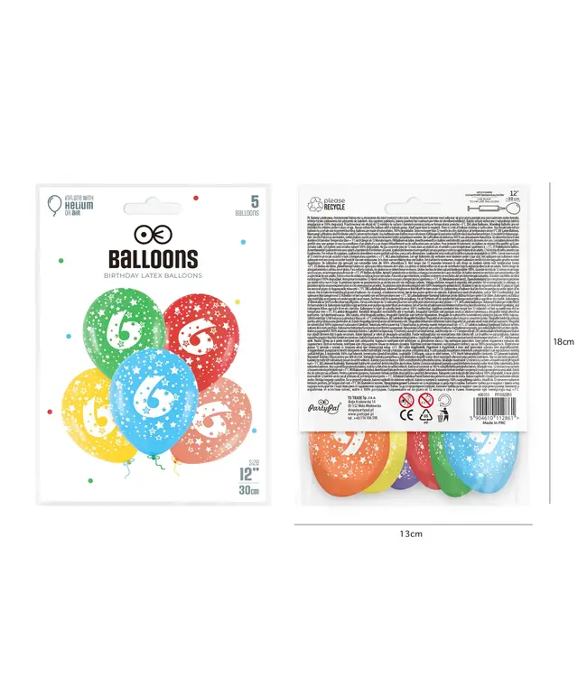 Ballonnen 6 | Sterren | 5 stuks