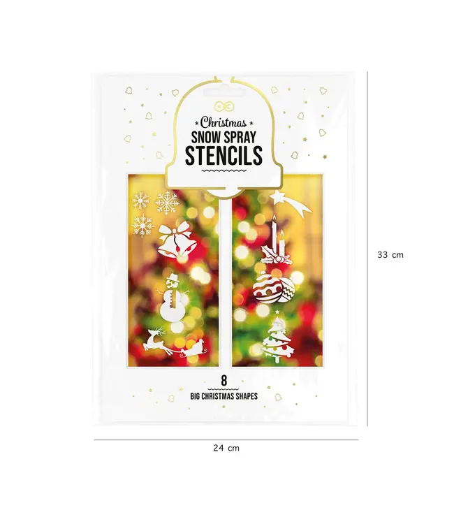 OUTLET Kerstsjablonen | 8 stuks