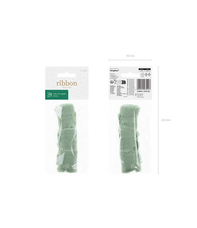 Lint pistache chiffon | 40mm x 5m