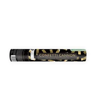 PartyDeco Confettikanon goud rechthoek snippers | 28 CM