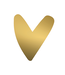 KP Stickers - Gouden hartje - 26mm - 20 stuks