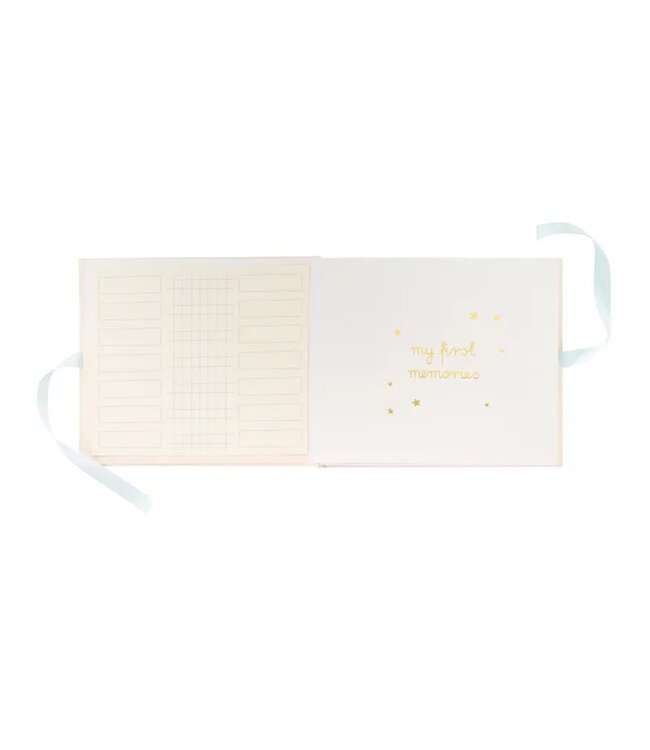 Fotoalbum Teddybeer My First Memories | Nude & Lichtblauw | 5o pagina's | 28x25 cm