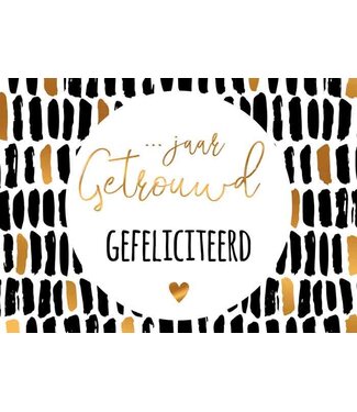 Artige Wenskaart | ... jaar getrouwd