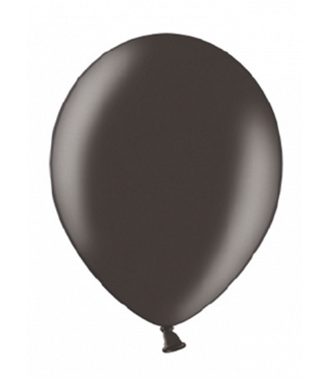 Ballonnen Zwart Metallic | zakje 5 stuks