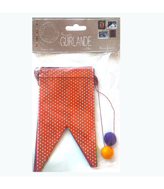 Tim&Puce Factory OUTLET Mini wimpelslinger regenboog | 180 cm