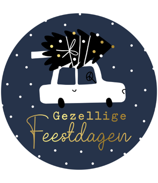 KP Raamsticker XL 45cm | Gezellige Feestdagen