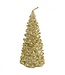OUTLET Kaars kerstboom rustiek goud | 6,5x12,8cm | Medium