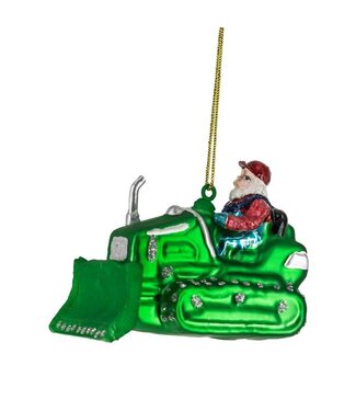 HomeBound OUTLET Kerstbal Kerstman op bulldozer