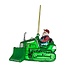 OUTLET Kerstbal Kerstman op bulldozer
