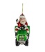 OUTLET Kerstbal Kerstman op tractor