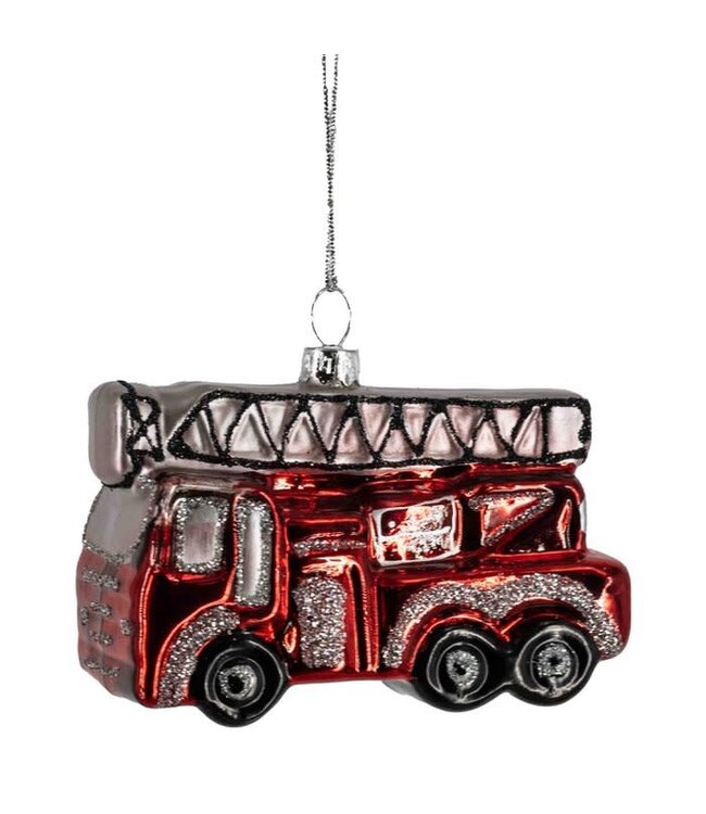 OUTLET Kerstbal brandweerauto
