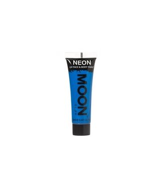 Moon creations Face & body paint | NEON UV intens blauw | 12ml
