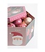OUTLET Kerstballen Cadeauset - 14 Stuks - Ø8 cm - Onbreekbaar - Roze, Donkergroen