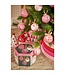 OUTLET Kerstballen Cadeauset - 14 Stuks - Ø8 cm - Onbreekbaar - Roze, Donkergroen