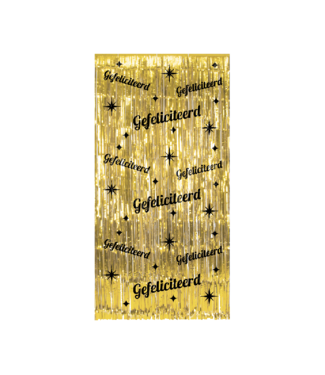 Classy Party Curtain | Gefeliciteerd
