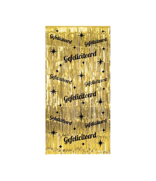 Classy Party Curtain | Gefeliciteerd