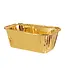 Rechthoekige bakvorm | Goud | 10 stuks | 11 x 6,5 x 4 cm