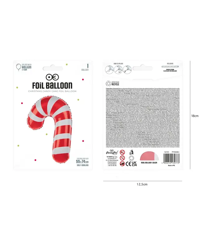 OUTLET folieballon zuurstok | 55 x 74 cm