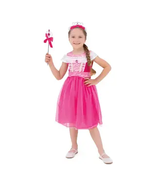 PartyPal Roze prinsessenjurk | 110-120 cm