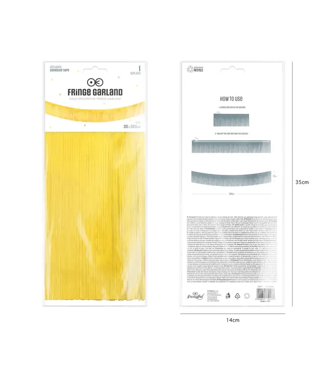 Franjeslinger | Goud | 30 x 300 cm