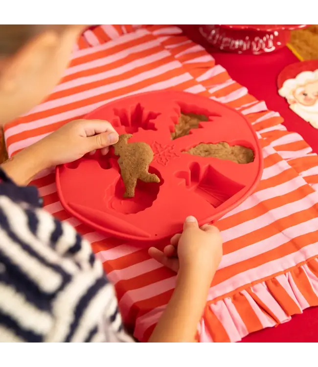 OUTLET Siliconen bakvorm | Kerst | 6 cupcakes