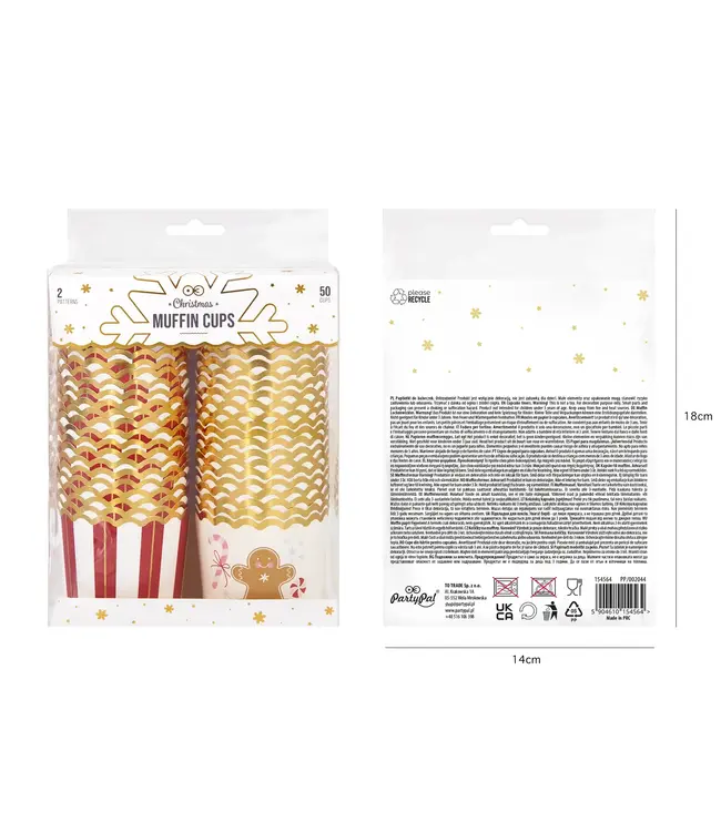 Cupcake vormpjes | Kerst | 50 stuks