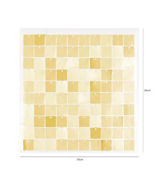 PartyPal Backdroppaneel Shimmerwall | Licht Goud | 30 x 30 cm