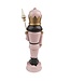 OUTLET Kerstdecoratie Notenkraker | 17 cm roze | Polyresin