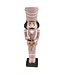 Clayre & Eef OUTLET Notenkraker Roze | 20 cm Polyresin | Kerstdecoratie