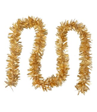 Clayre & Eef OUTLET Kerstslinger Goud Guirlande | 200 cm Kunststof
