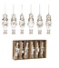 OUTLET Kerst Ornament Notenkraker - Goud - 6 stuks - Goud 4x2x11 cm - Polyester