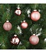 OUTLET Kerstballen Set Rosegoud glas - 42 Stuks - Ø7 cm