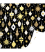 KP OUTLET Cadeaupapier Kerst Black & Gold | 3 rollen | 70 x 200 cm | dubbelzijdig