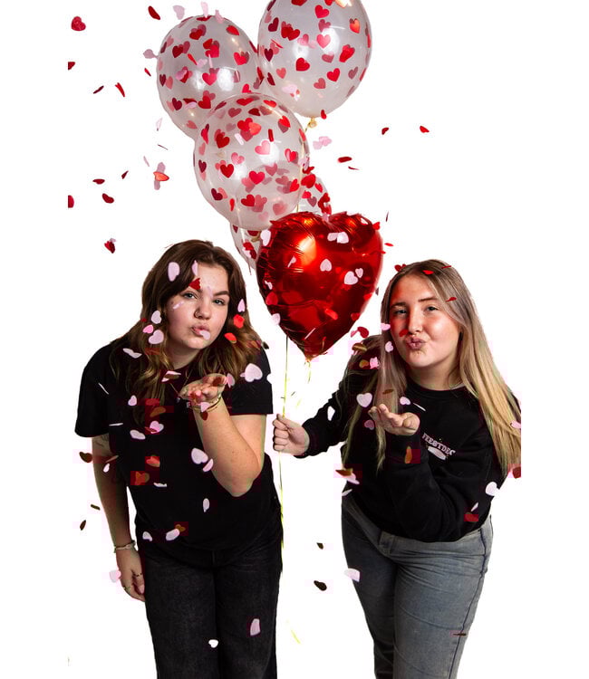 Confetti hartjes | Rood