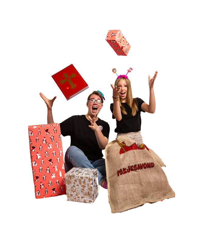 Jute zak Sinterklaas Pakjesavond - 60x102 cm