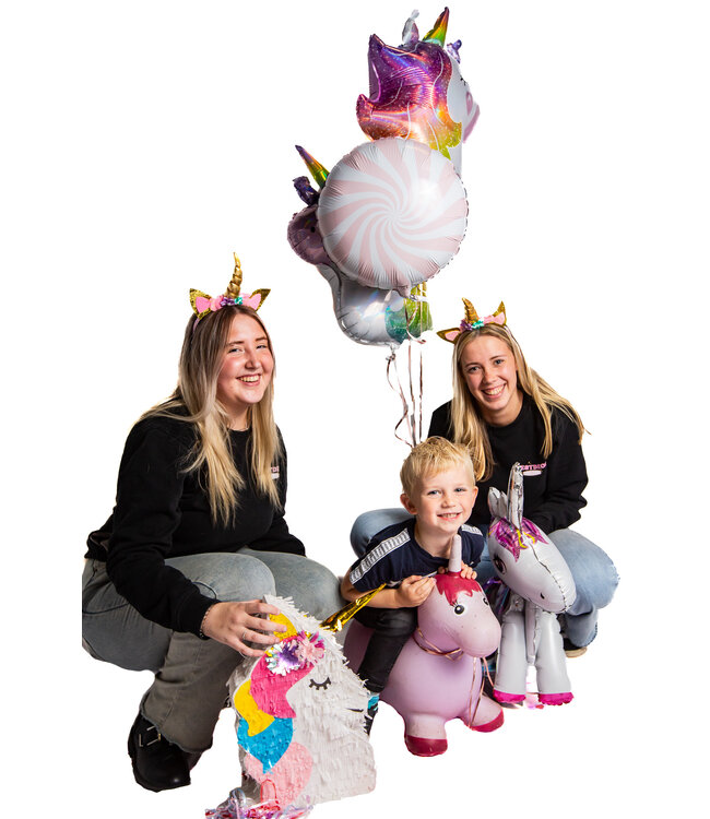 UNICORN folieballon staand | 65 cm