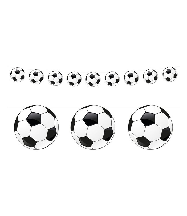 Papieren voetbalslinger | 2 meter