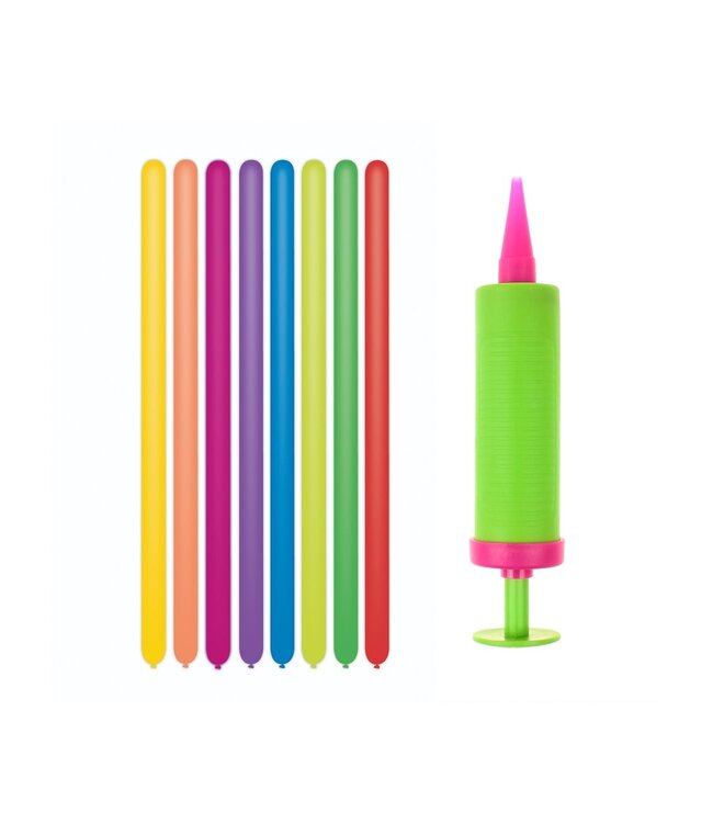 Modelleerballonnen set | 10 stuks & pompje
