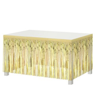 GoDan Tafelrand tassels | licht goud | 80 x 300 cm