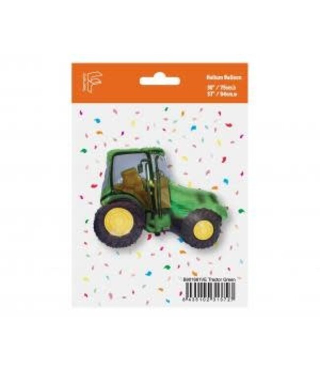 Folieballon Groene Tractor | ~60cm