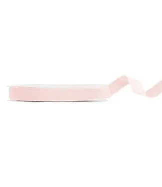 PartyDeco Fluwelen lint licht roze | 15 mm x 10 m