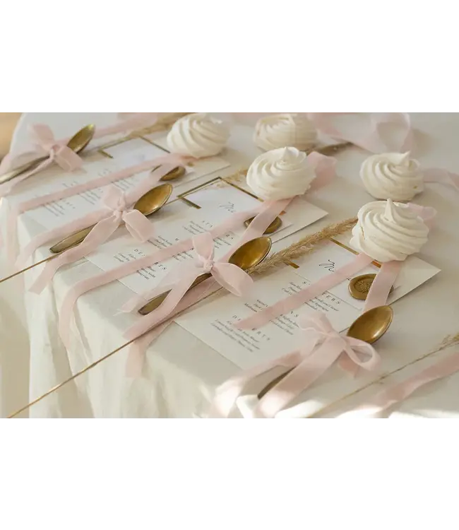 Fluwelen lint licht roze | 15 mm x 10 m