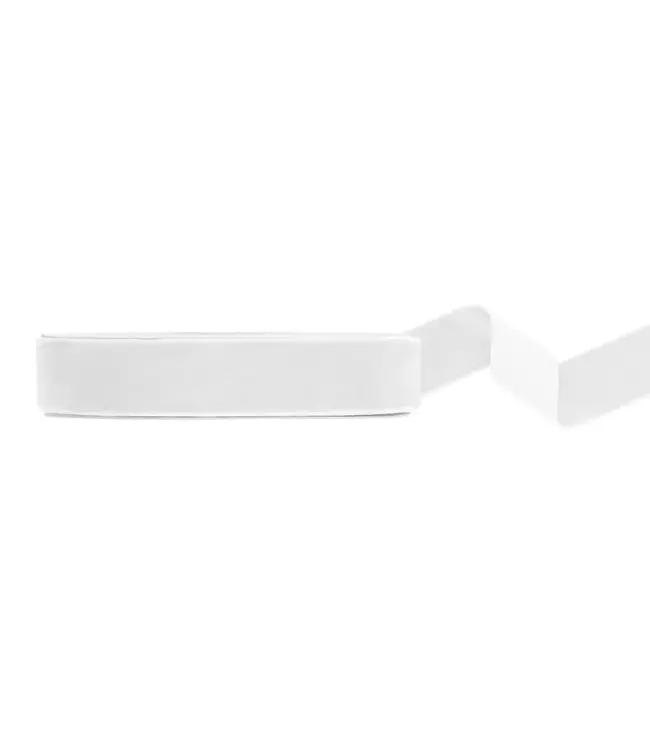 Fluwelen lint wit | 25 mm x 10 m