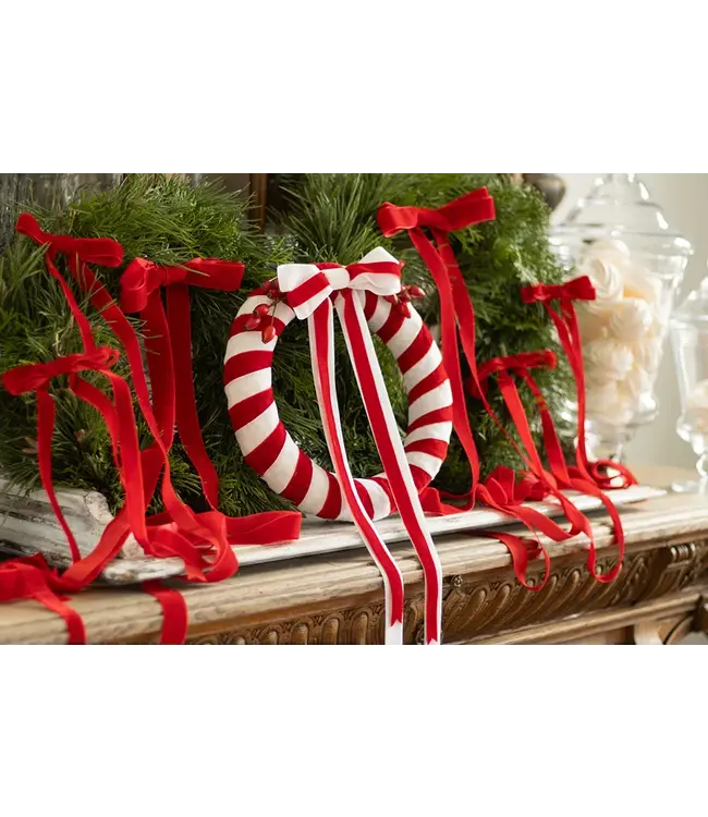 Fluwelen lint wit | 25 mm x 10 m