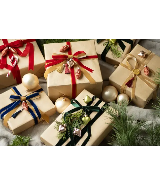 Fluwelen lint navy blue | 15 mm x 10 m