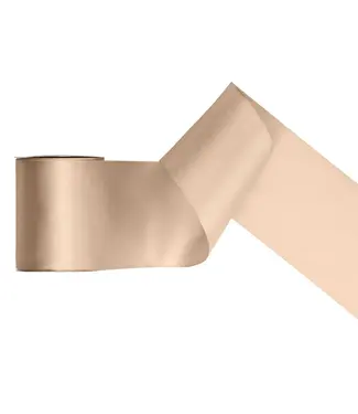 PartyDeco Satijnen lint peach | 100 mm x 25 m